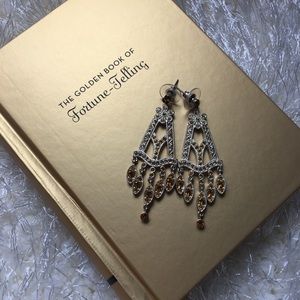 Silver & Yellow Diamond Chandelier Earrings